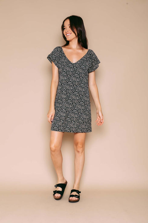 Shelley-Flutter Sleeve Dress